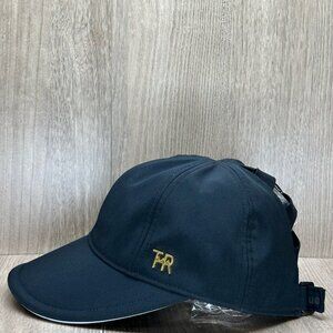 TrueRue Cap Hat Womens One Size Soft Shell Ladder Back Adjustable Black